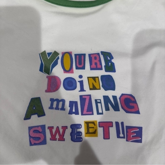 You’re Doing Amazing Sweetie Graphic Baby Tee - Picture 2 of 3